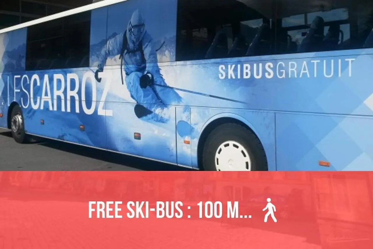 Red Apple Carroz Duplex De Charme Wifi Parking Balcon Tv Ski-Bus Les Carroz d'Araches Apartment